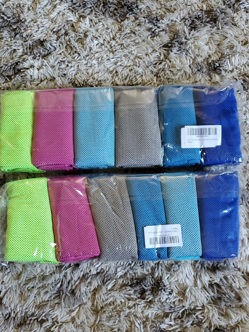 Cooling Towels 2 Packs Of 6 Each